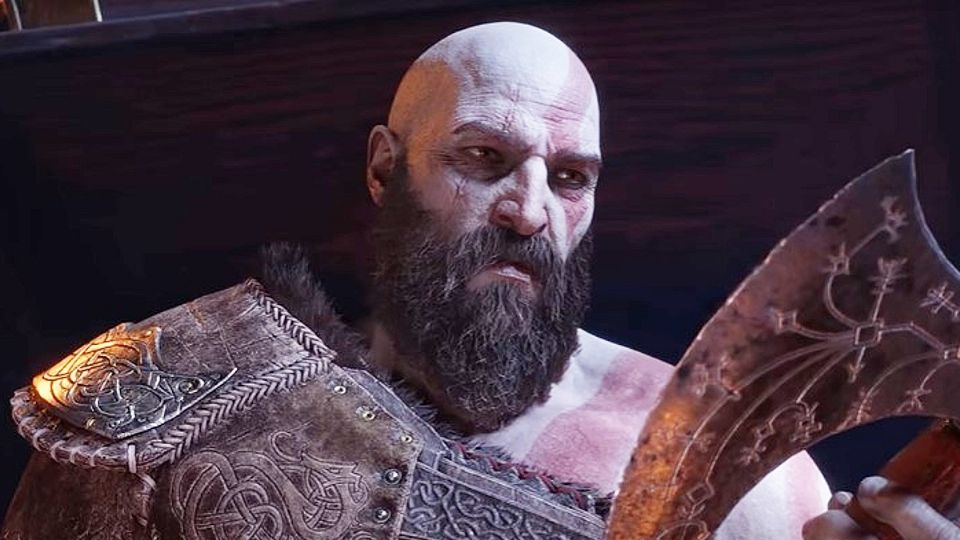 God of War, escena del videojuego.