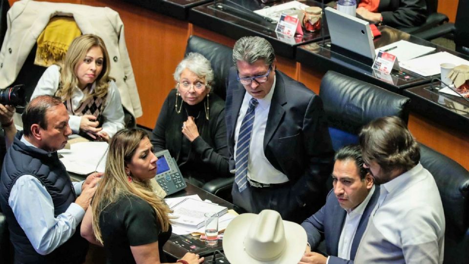 Sesión en el Senado de la República.