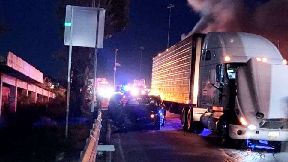 Accidente en la autopista México-Querétaro.