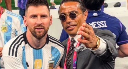 Messi y chef “Salt Bae” pasan incómodo momento en el festejo de la Copa de Mundo| Video
