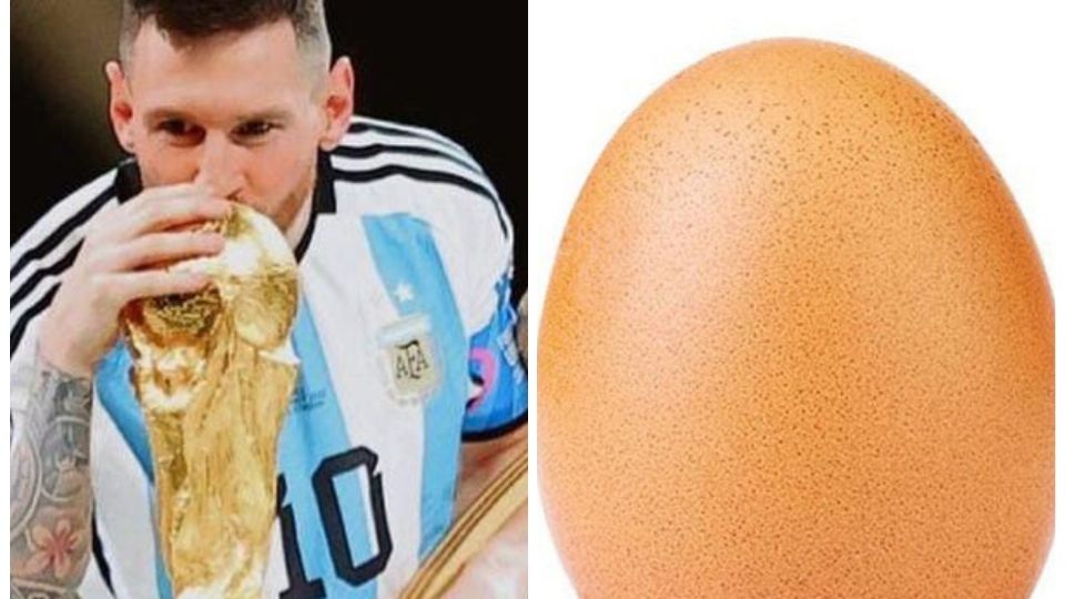Messi le gana al huevo con más likes en Instagram ¡Nuevo logro desbloqueado!