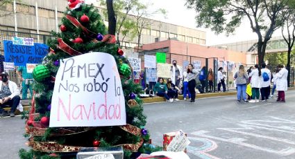 Vuelven a bloquear vialidades, médicos residentes de Pemex