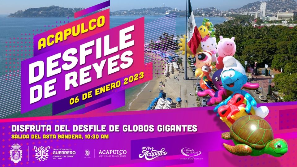 Se llevará a cabo un desfile de globos gigantes en Acapulco.