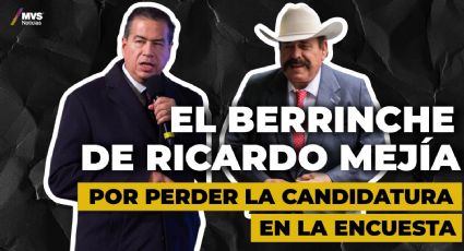 El berrinche de Ricardo Mejía por perder la candidatura en la encuesta