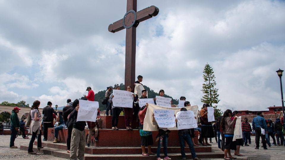 Indígenas tzotziles quemaron vivo a un hombre este jueves.