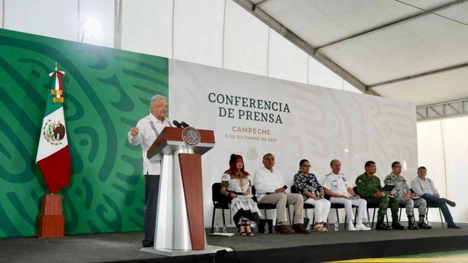 AMLO llevó a cabo su conferencia mañanera en Campeche.