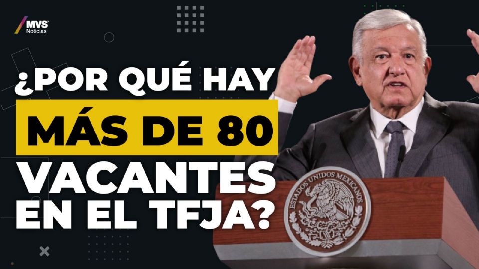 ¿Por qué hay más de 80 vacantes en el TFJA?