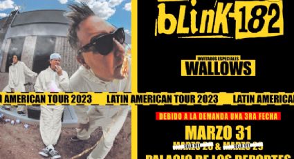 Blink-182 anuncia su tercera fecha en el Palacio de los Deportes