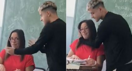 Alumno le baila a su maestra para no reprobar una materia: VIDEO