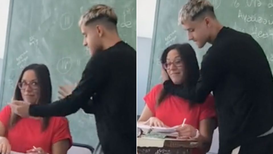 Jóven se hizo viral por bailarle a una maestra