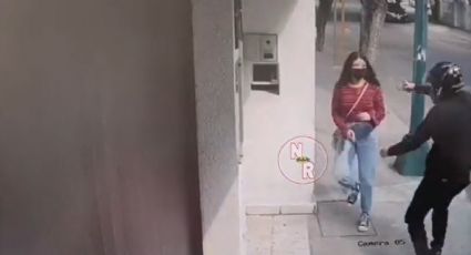 Motociclistas asaltan a punta de pistola a una joven en la colonia Anzures