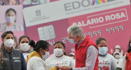 Alfredo del Mazo retoma entrega del salario rosa en beneficio en el Edomex