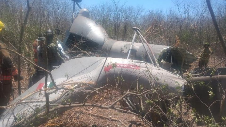 Un helicóptero de la Marina se desplomó en Mazatlán