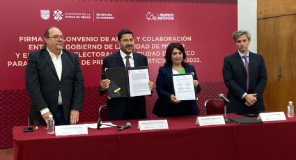 Formalizan Secgob e IECM convenio de apoyo por Consulta de Presupuesto Participativo