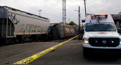 Tren de carga se descarrila en Avenida Central en Ecatepec: VIDEO