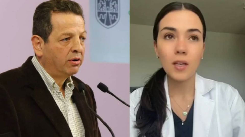 El titular de la de Sedeco, Fadlala Akabani, retó a la especialista de Génetica Médica, Ana Cecilia Jara.