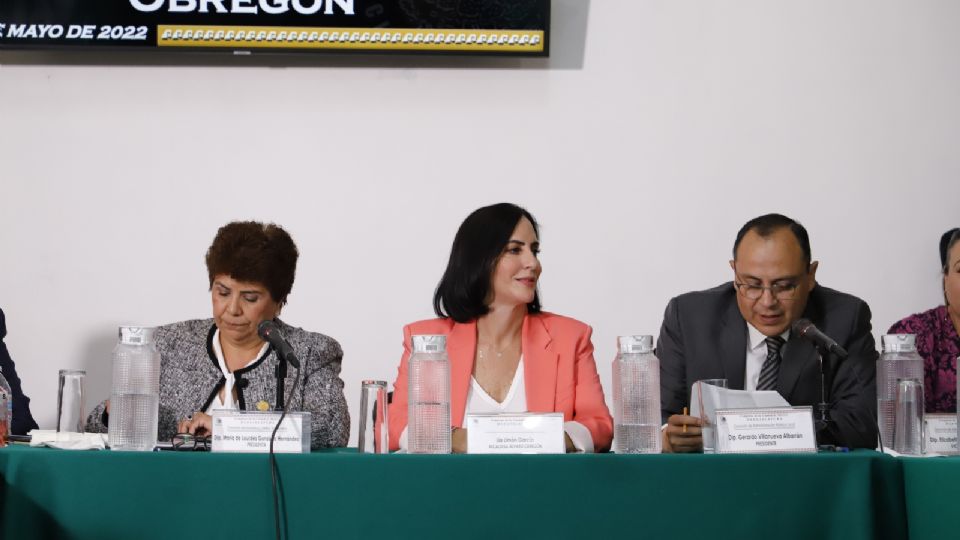 La alcaldesa de Álvaro Obregón, Lía Limón, en comparecencia ante el Congreso de la CDMX.