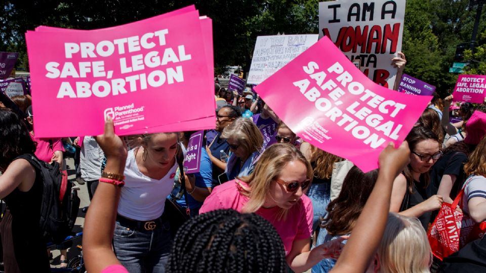 Protestas sobre el aborto legal en EU.