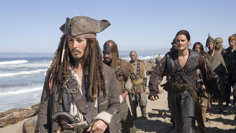 Johnny Depp, interpretando a Jack Sparrow
