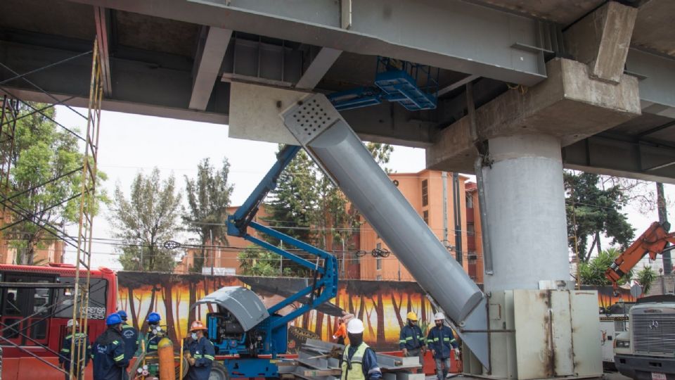 Trabajos de mantenimiento y refuerzo de estructuras en diversos tramos de la Línea 12.