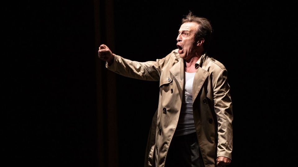 Daniel Giménez Cacho durante la puesta en escena de la obra de teatro 'Network'