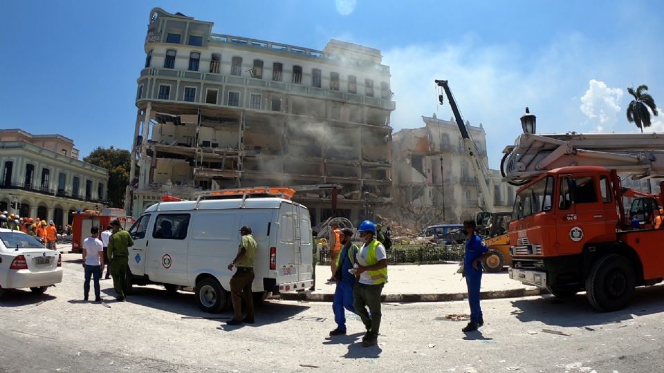 Explosión en el Hotel Saratoga.