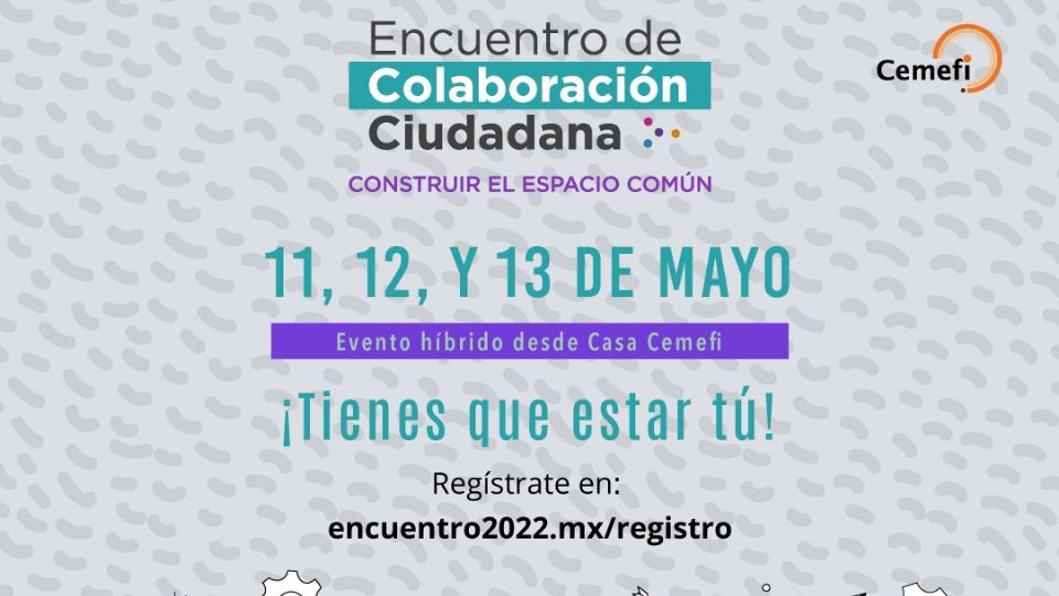 Cartel y fechas del Encuentro de colaboración ciudadana