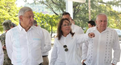 AMLO supervisa obras de modernización en el Puerto de Salina Cruz