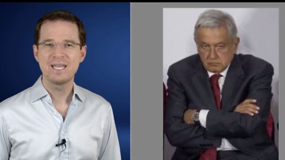 Ricardo Anaya, ex candidato presidencial y AMLO, presidente de México.