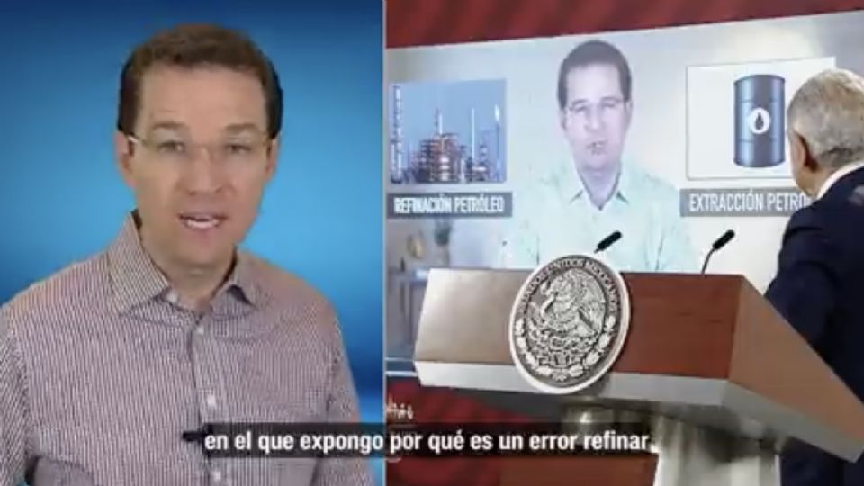 Ricardo Anaya, excandidato a la presidencia de México y AMLO, presidente de México.