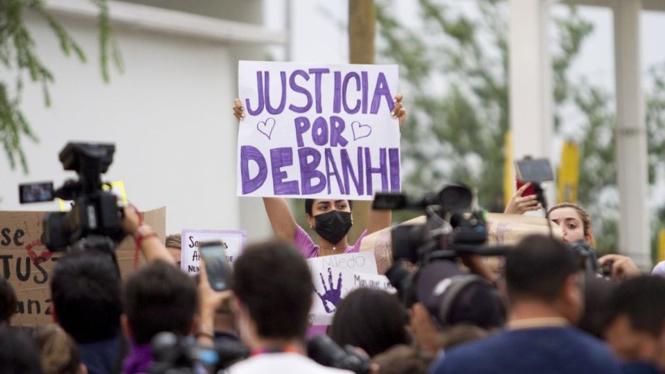 Manifestación por justicia en el caso Debanhi.