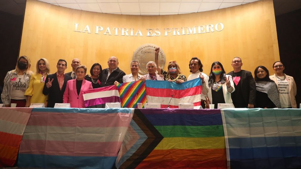 La Comisión de Diversidad, que preside la diputada Salma Luévano Luna.