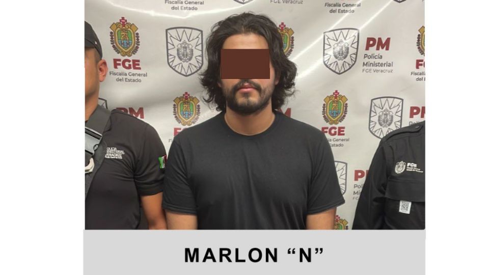 La Fiscalía de Veracruz detuvo a Marlon 'N'.