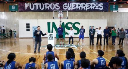 IMSS, Juan Toscano y Guerreros por México dan clínica de basquetbol de alto rendimiento