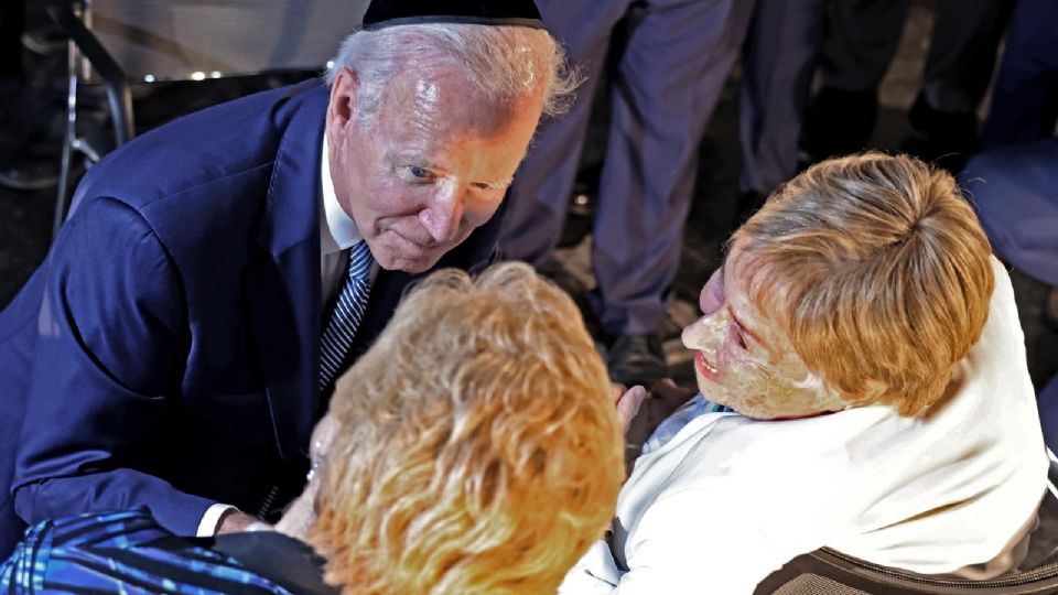 Joe Biden, presidente de EU, en su visita a Israel