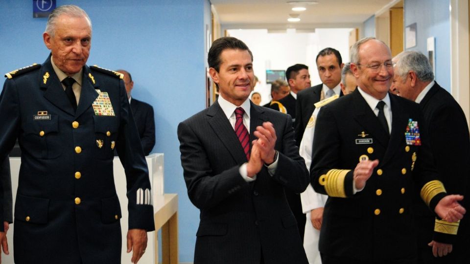Enrique Peña Nieto, expresidente de México, realizando uno de sus últimos eventos públicos como mandatario.