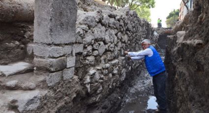Encuentran un muro novohispano en el barrio de La Lagunilla