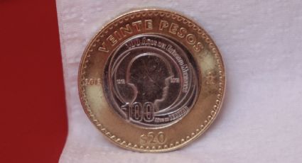 Esta moneda conmemorativa de 20 pesos se vende hasta en 170 mil