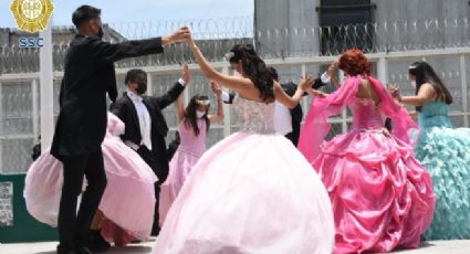 Celebran sus XV años chicas y un chico con sus familiares en penal femenil de Santa Martha