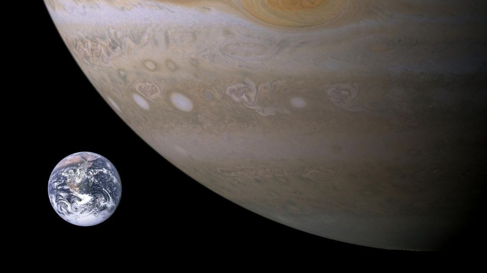 El tamaño real de los planetas de nuestro Sistema Solar; Júpiter es más grande de lo que imaginas.