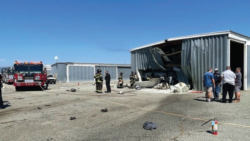 Dos aviones se impactaron en el Aeropuerto de California