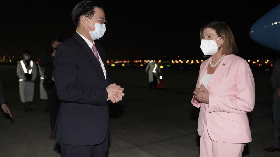 Nancy Pelosi llegó a Taiwan