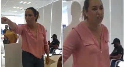 ‘Lady DEA’ se vuelve viral por insultar a empleados de un banco en Coahuila: VIDEO
