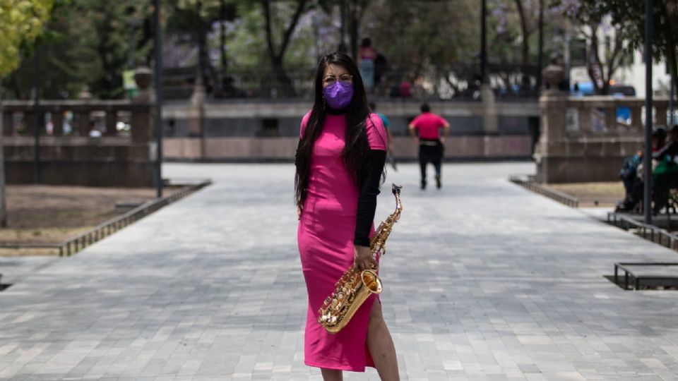María Elena Ríos, saxofonista atacada con ácido