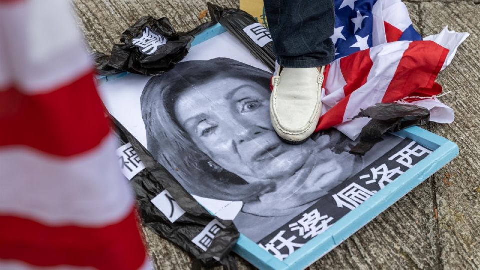 Protestas por visita de Nancy Pelosi a Taiwán