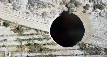 Aparece en Chile socavón ¡de 32 metros de diámetro!, ya investigan el hecho
