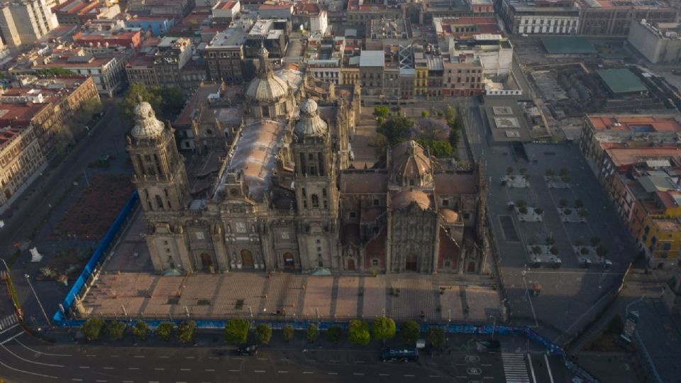 Vista aérea de la Catedral Metropolitana.