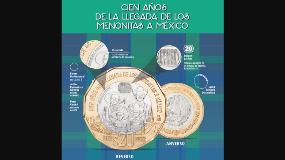 Banxico pone en circulación moneda de 20 pesos.
