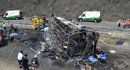 18 personas calcinadas dejó un accidente en la carretera Ciudad Victoria