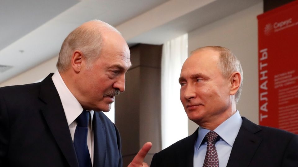 Aleksandr Lukashenko y Vladimir Putin, presidentes de Bielorrusia y Rusia